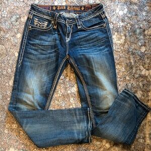 Rock Revival Women's Dark Blue Boot Cut Jeans